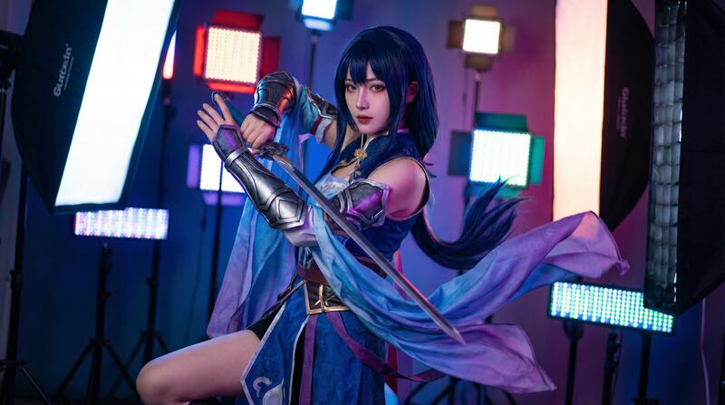 色虎Cosplay视频：国风武侠角色演绎